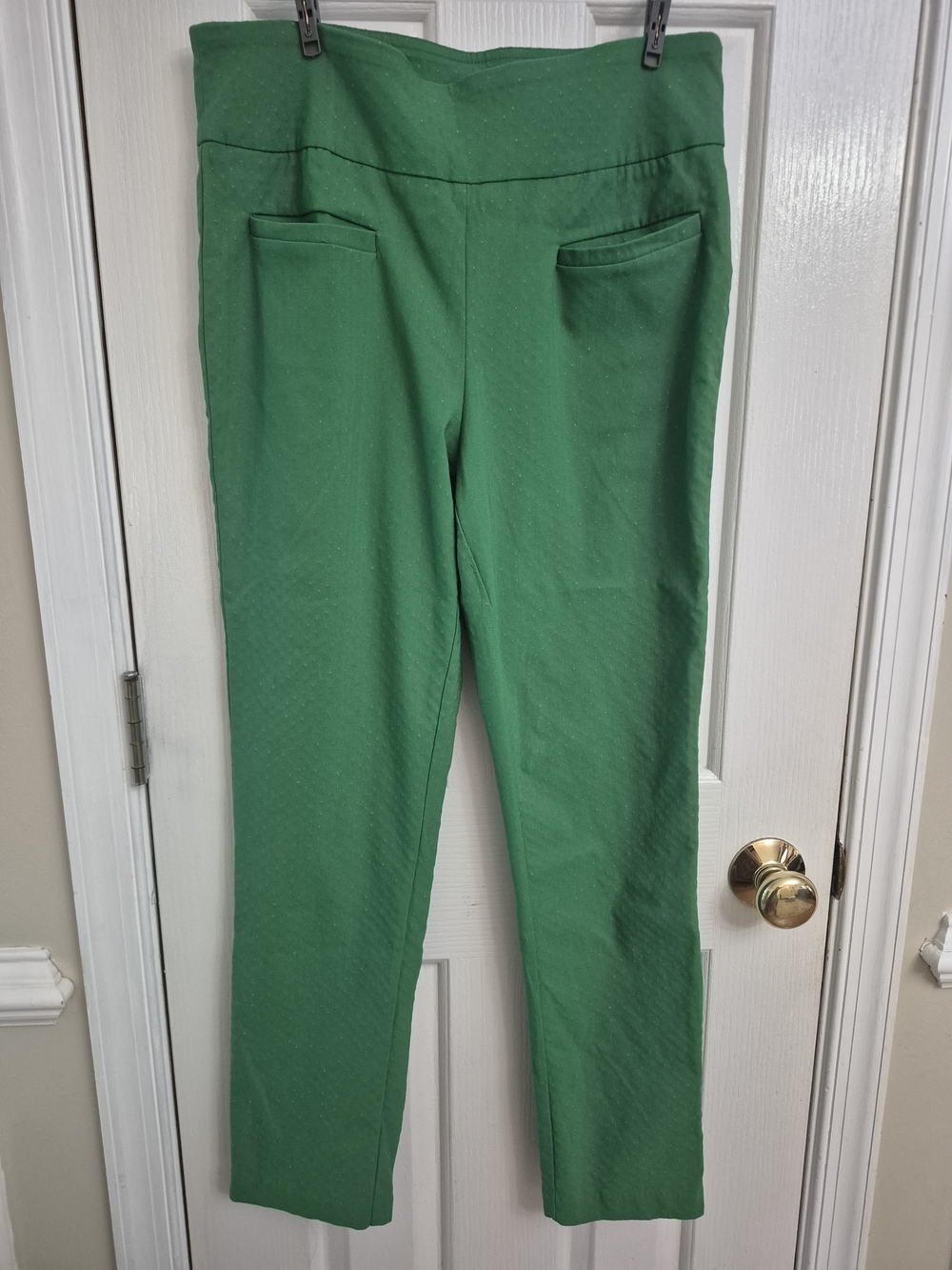 crown & ivy Emerald Green Skinny Ponte Pants